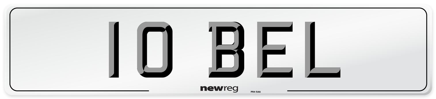 10 BEL Number Plate from New Reg